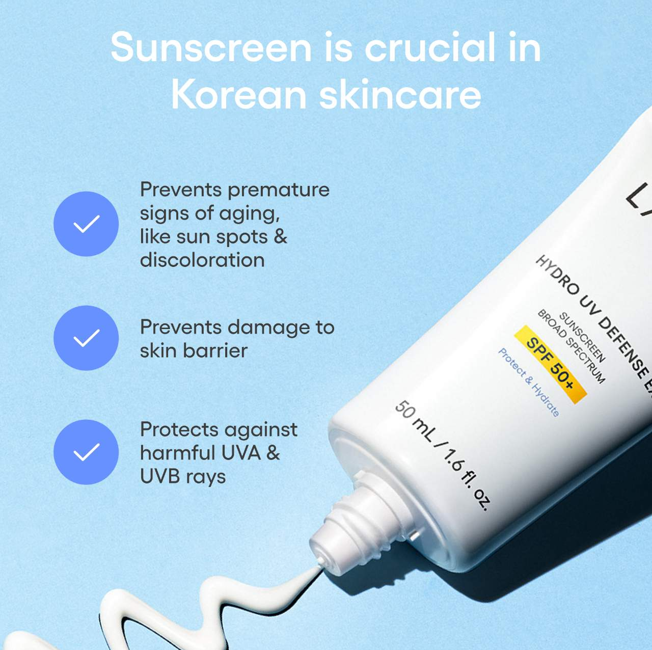 Laneige - Hydro UV Defense Sunscreen Broad Spectrum  SPF 50+