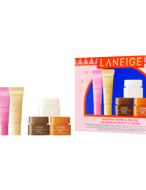 Laneige - Midnight Minis Lip Glowy Balm and Lip Sleeping Mask Gift Set